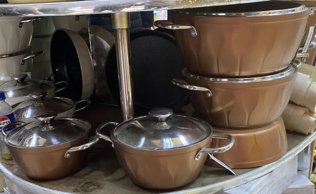 10-piece stainless steel cookware set - (Model LC01) - Original Turkish Yonca