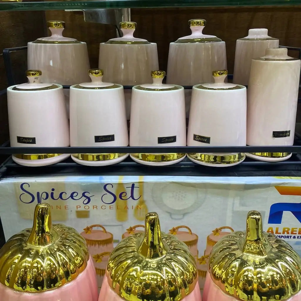 9-piece porcelain spice set, Model (2)