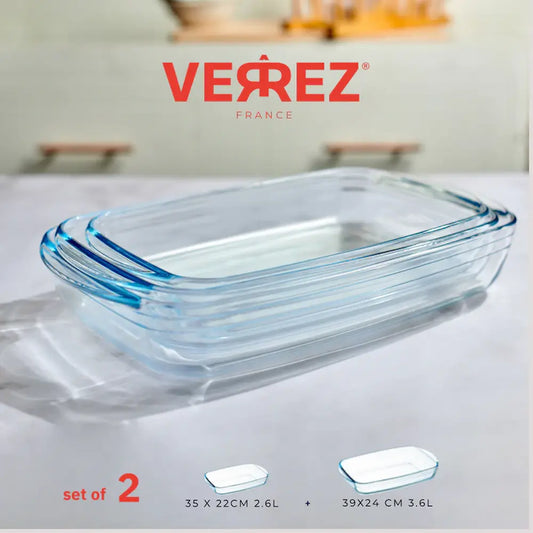 طقم 2 قطعة مستطيل - VERREZ