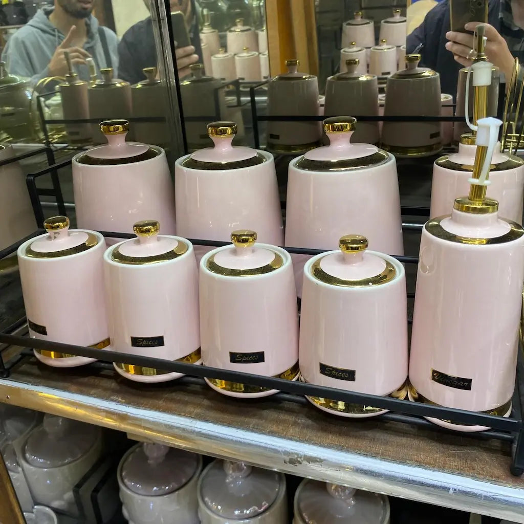 9-piece porcelain spice set, Model (2)