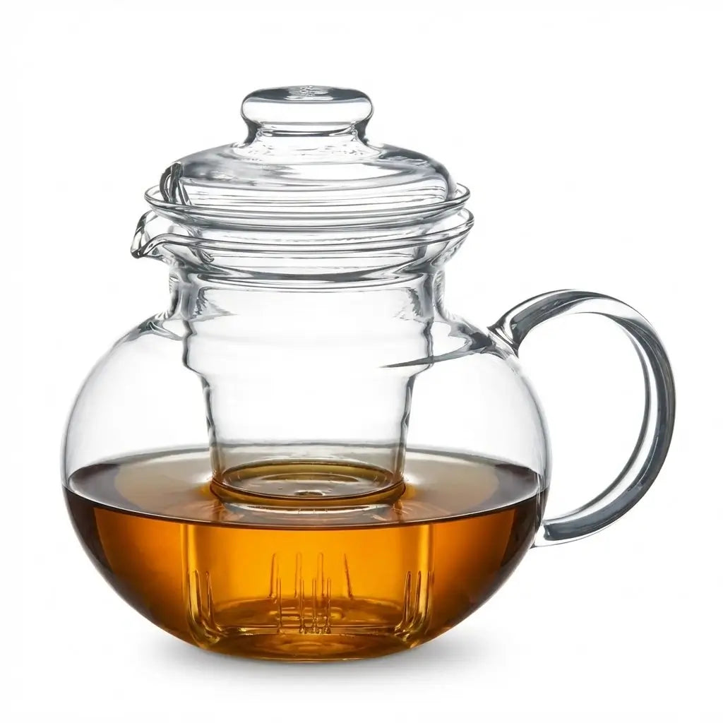 Czech Glass-in-Glass Thermal Carafe with Filter, 1.5 Liter