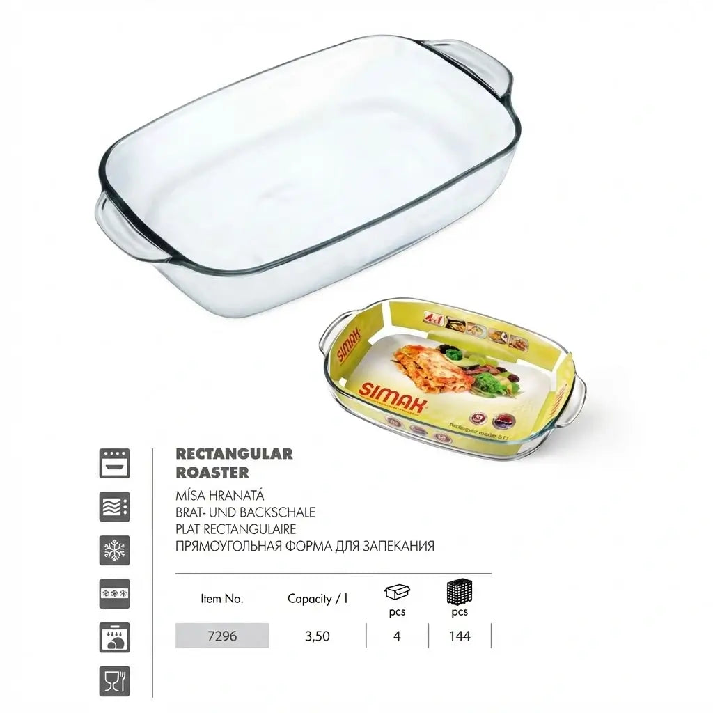 Rectangular Tajine, 3.5 L, Classic, Czech
