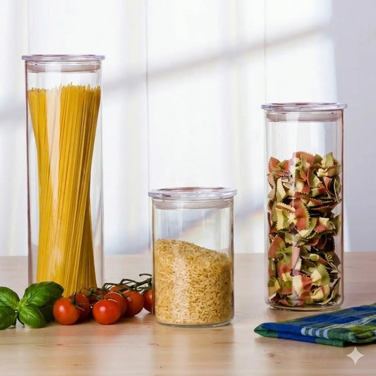 Czech 3-Piece Storage Set with Plastic Lid