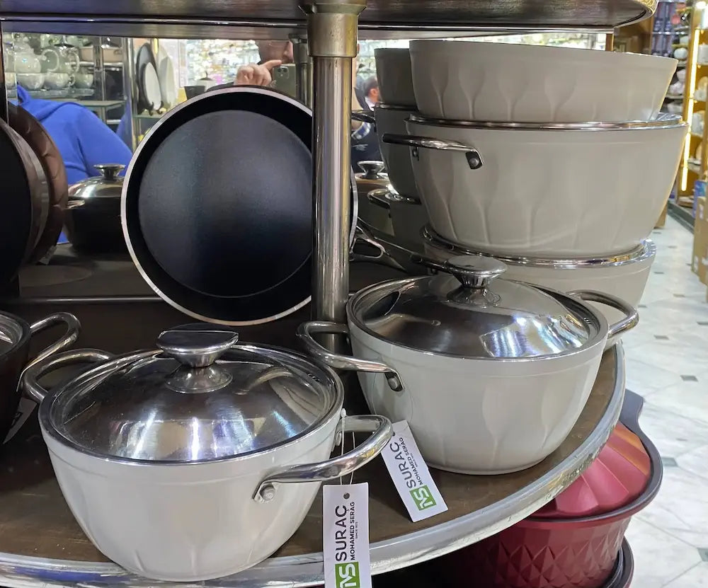 Martif Turkish Titanium Dinnerware Set, 16-Piece, Cream