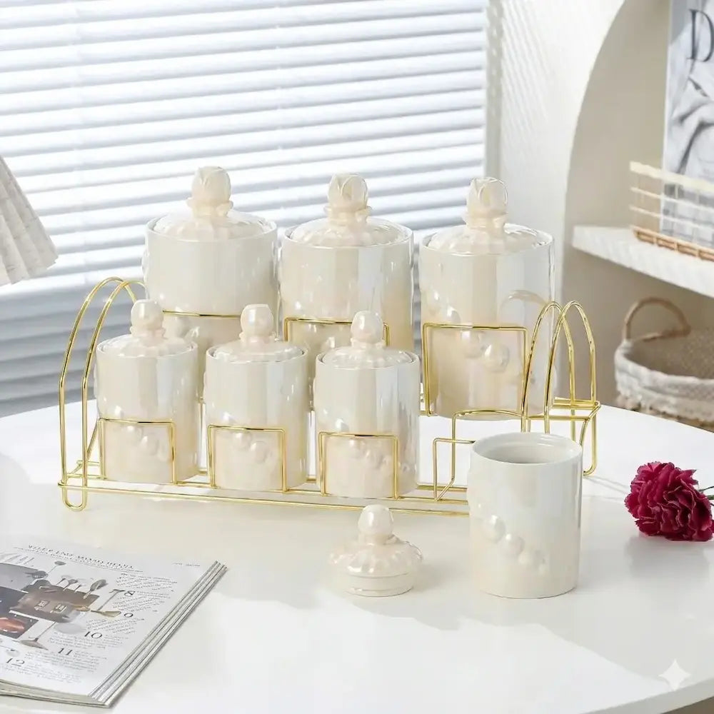 7-piece porcelain spice set, model (6)