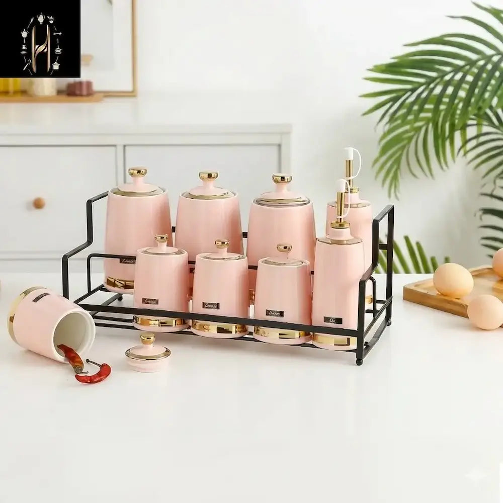 9-piece porcelain spice set, Model (2)
