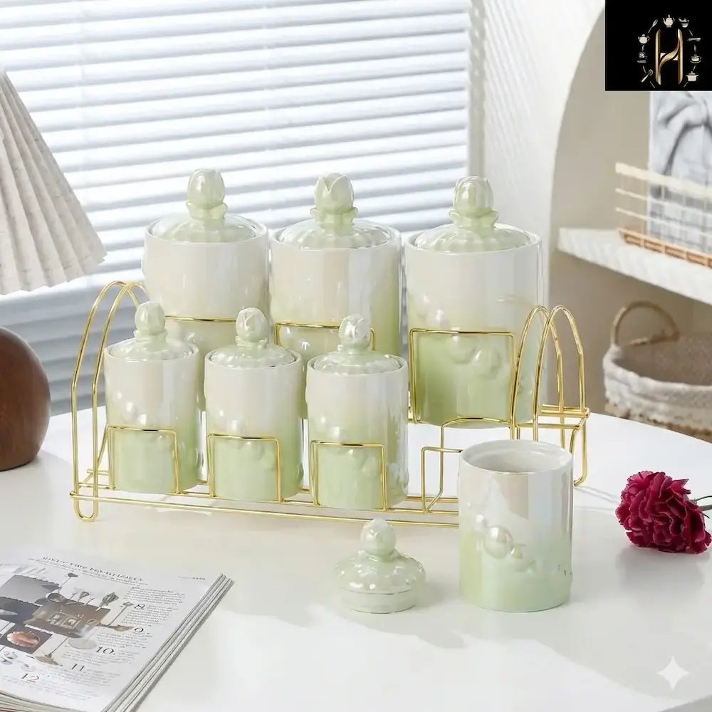 7-piece porcelain spice set, model (8)