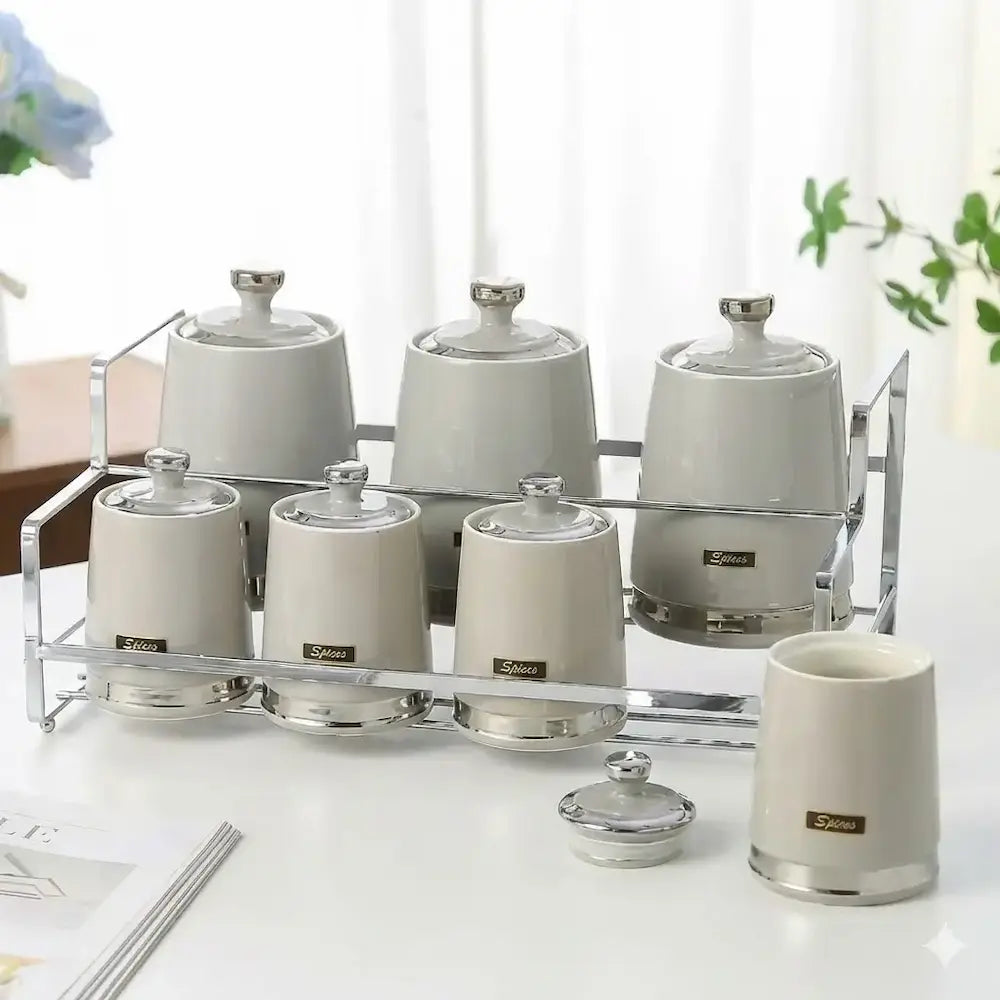 7-piece porcelain spice set, model (5)