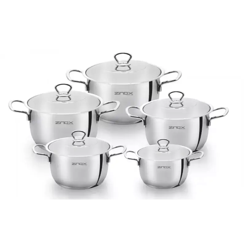Zinox Egyptian Classic Stainless Steel Cookware Set - 10 Pieces
